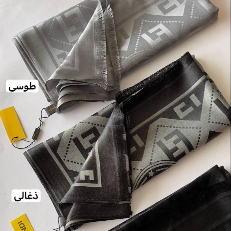 شال کشمیر ابریشم وارداتی فندی کد 104