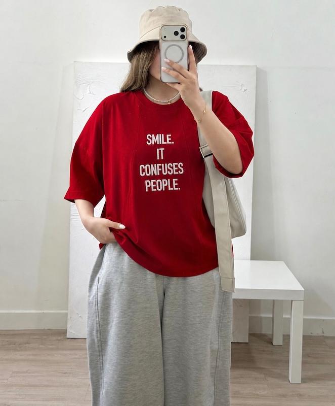 تیشرت باکسی smile