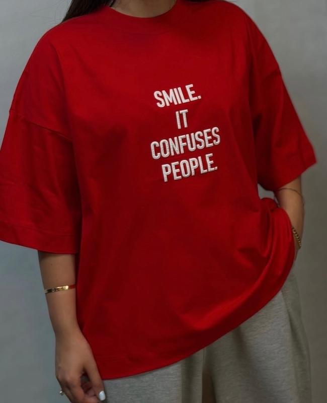 تیشرت باکسی smile