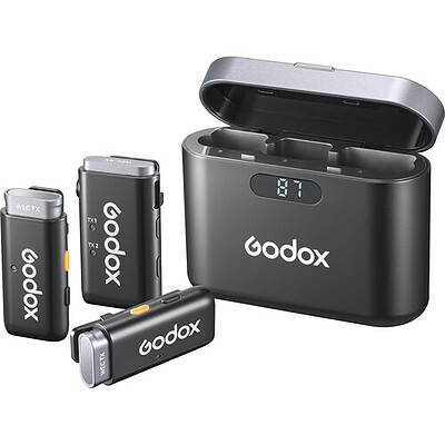 میکروفون بی‌سیم یقه‌ای گودکس Godox WEC 2-Person Wireless Microphone