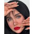 لنز طوسی عسلی عروسکی کلاسیک گری یونیک