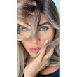 لنز میکس آبی کریستالی و عسلی تیتانیوم جمستون فصلی