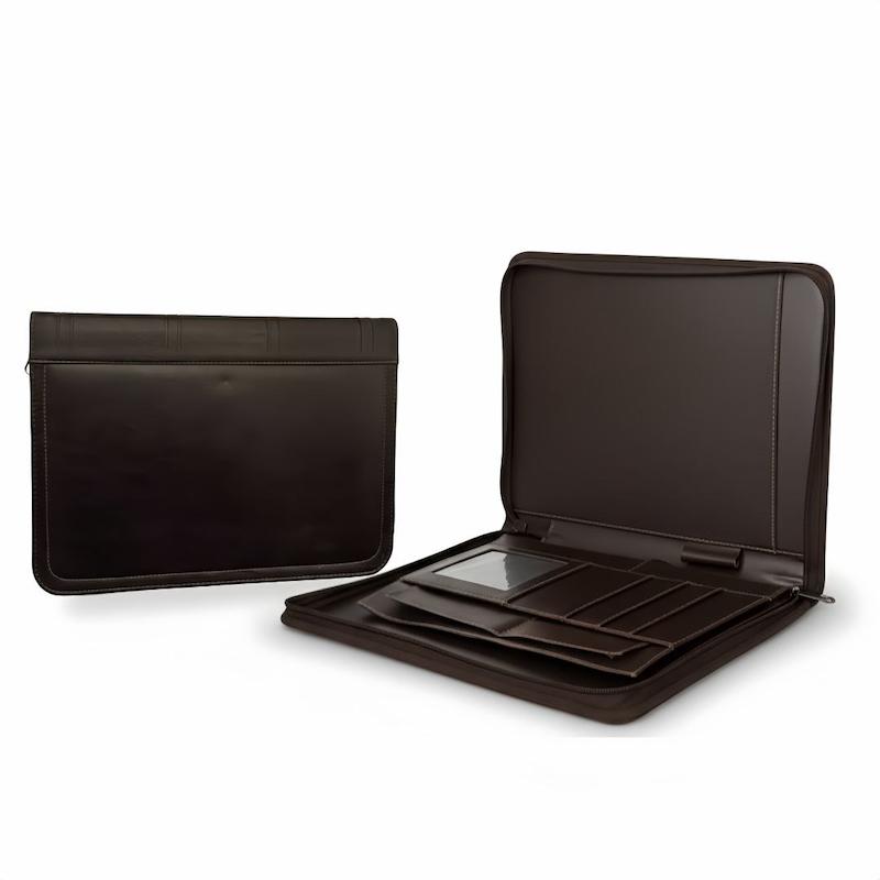  کیف چرم دور زیپ کلاسوری هدایای سازمانی تبلیغاتی و نمایشگاهی همایش و سمینار