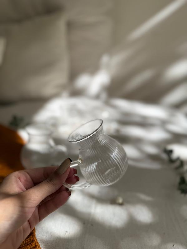 فنجان کمر باریک شیاردار