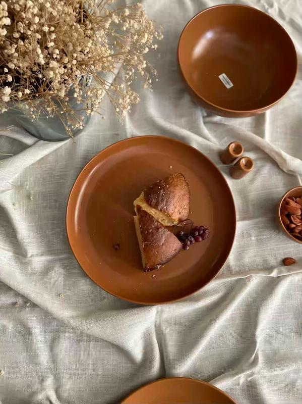 سرویس پذیرایی چینی رنگ آجری 