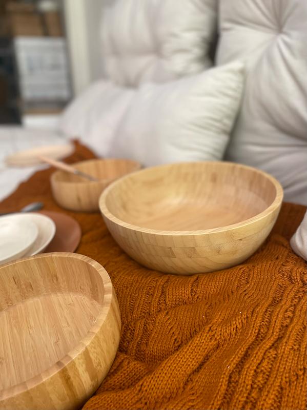 کاسه ی میوه و سالاد بامبو 