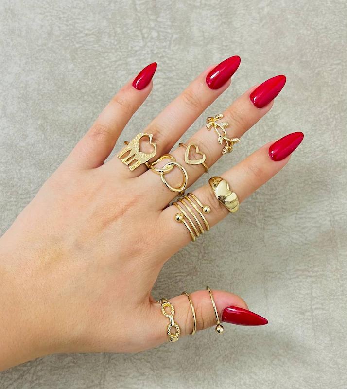 پک انگشتر گلد