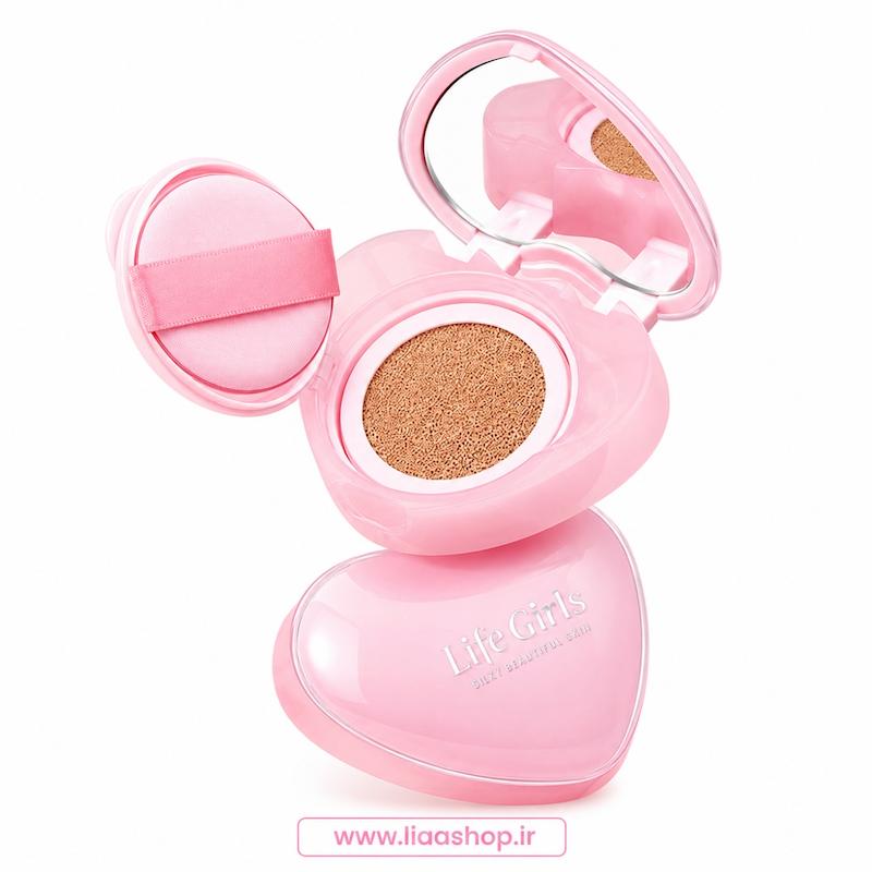کوشن قلبی سه قلو لایف گرل | Life Girl Triple Color Heart Cushion