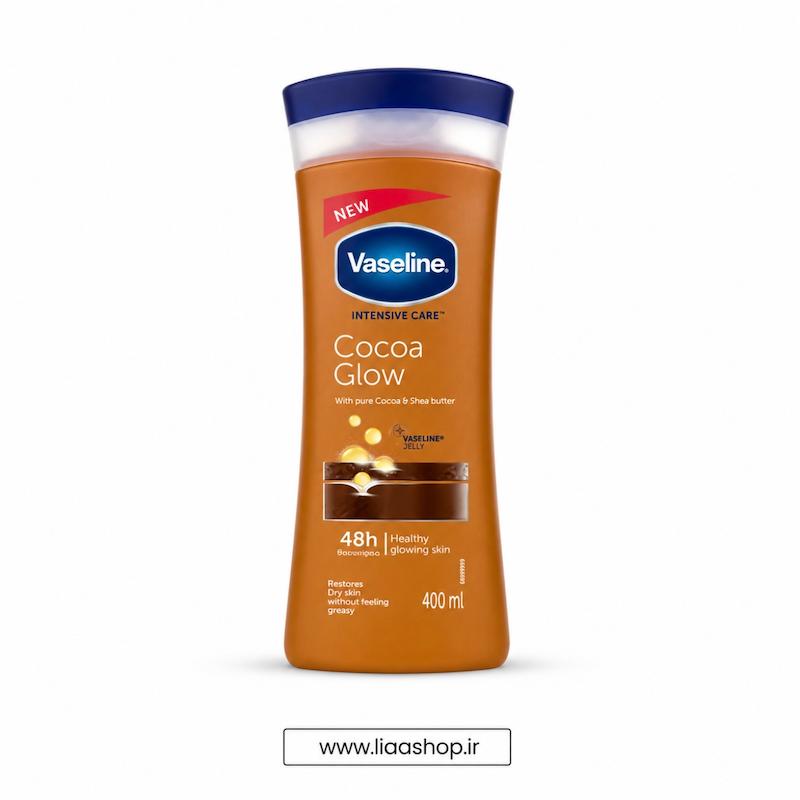  لوسیون بدن وازلین Cocoa Glow اورجینال | لوسیون شکلاتی وازلین