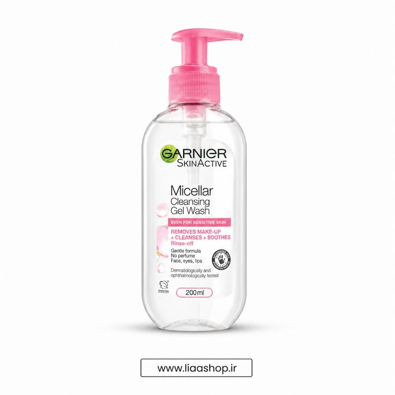 ژل شوینده پوست خشک و حساس گارنیر  Garnier Rose Water Gel Wash