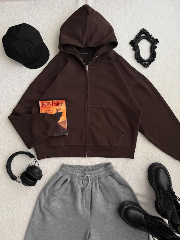 سوییشرت قهوه ای NOVEATERRA