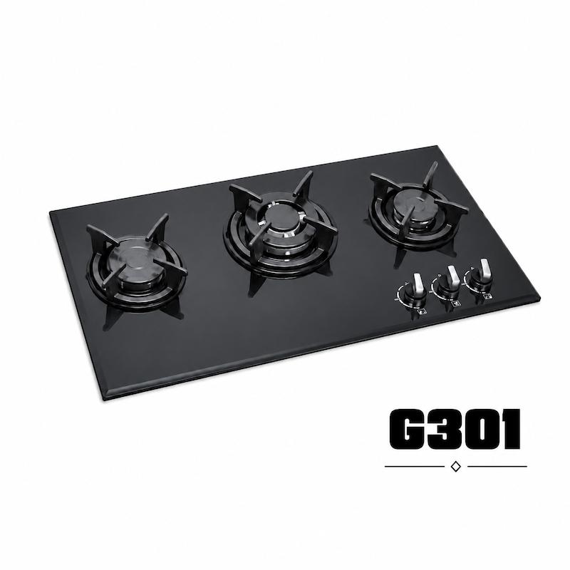 اجاق گاز رو میزی شیشه ای سه شعله مدل g301