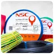 سیم برق افشان 1.5 برند NSC (صفا کار مهام) - کلاف 100 متری
