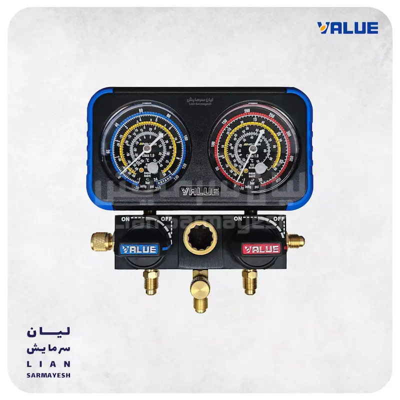 گیج منیفولد دوقلو ولیو مدل VALUE VRM2-0501