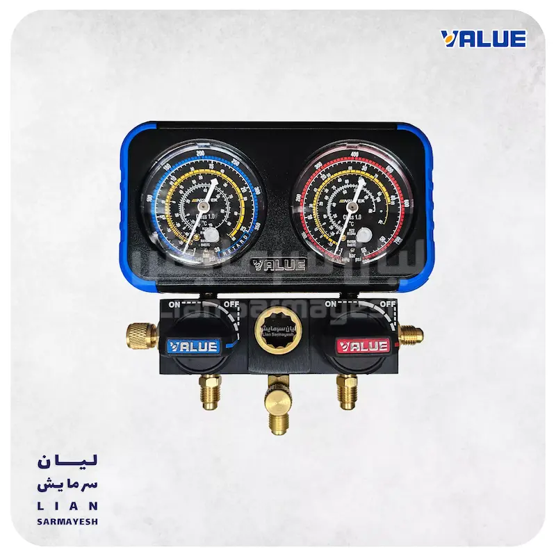 گیج منیفولد دوقلو ولیو مدل VALUE VRM2-0401