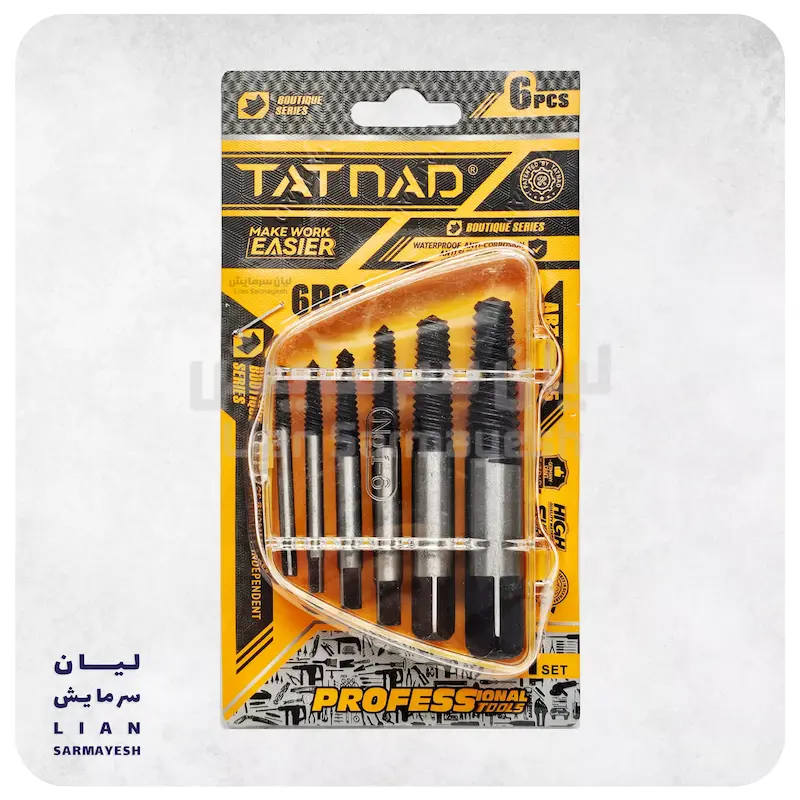 ست قلاویز چپ گرد تاتناد 6 عددی TATNAD