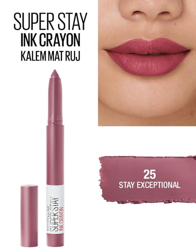 رژ لب مات مدادی میبلین مدل ink crayon