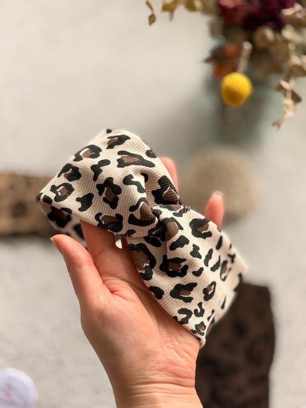 هدبند پلنگی کبریتی گره ای کد ۱۰۴۲