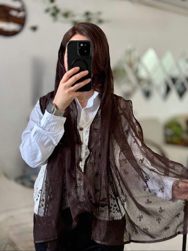 شال توری پاپیون کد ۱۰۵۹