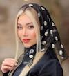 مینی اسکارف بابونه توری مجلسی