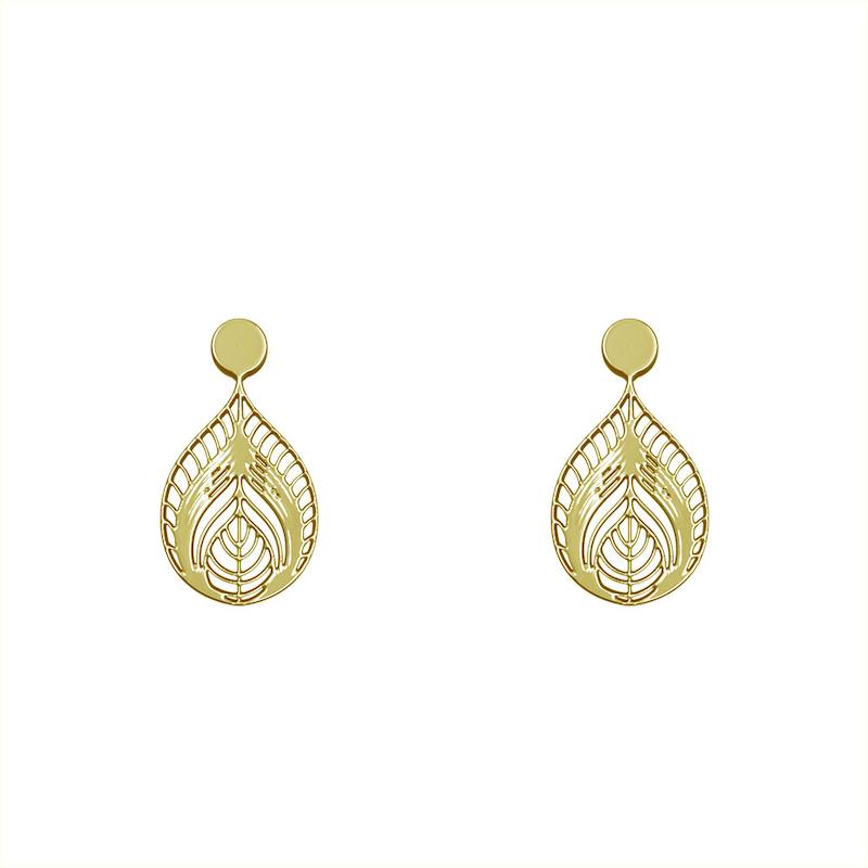 گوشواره طلا مدل هندسی کد GA10028
