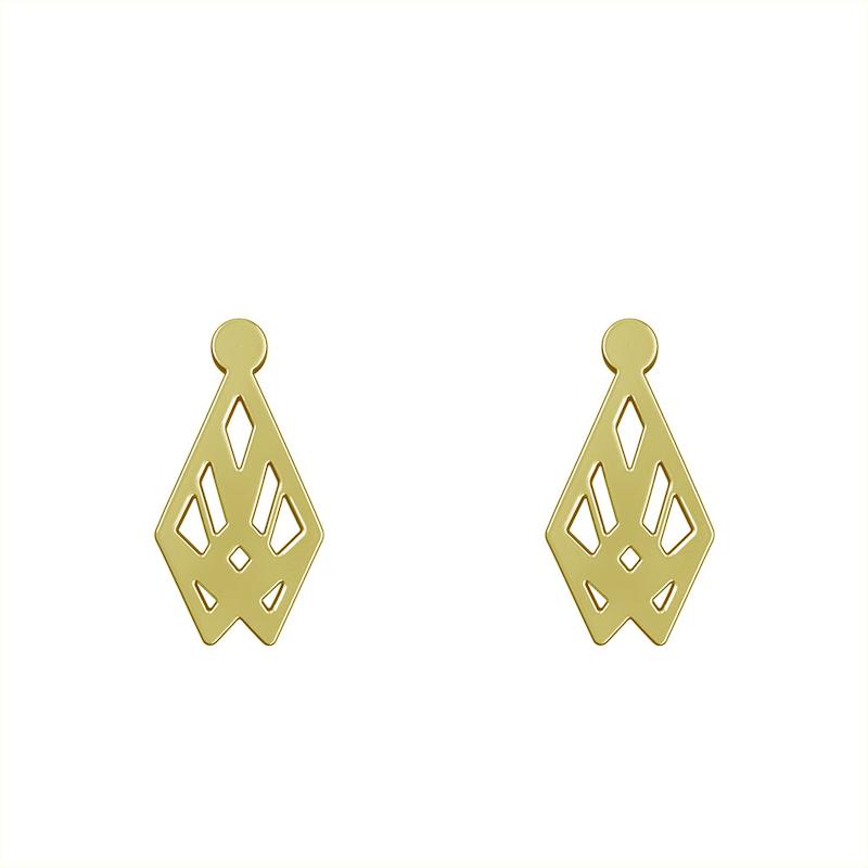 گوشواره طلا مدل هندسی کد GA10034