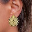 گوشواره طلا مدل هندسی کد GA10038