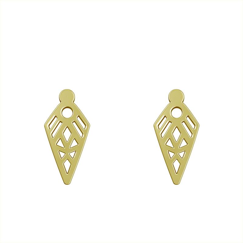 گوشواره طلا مدل هندسی کد GA10055