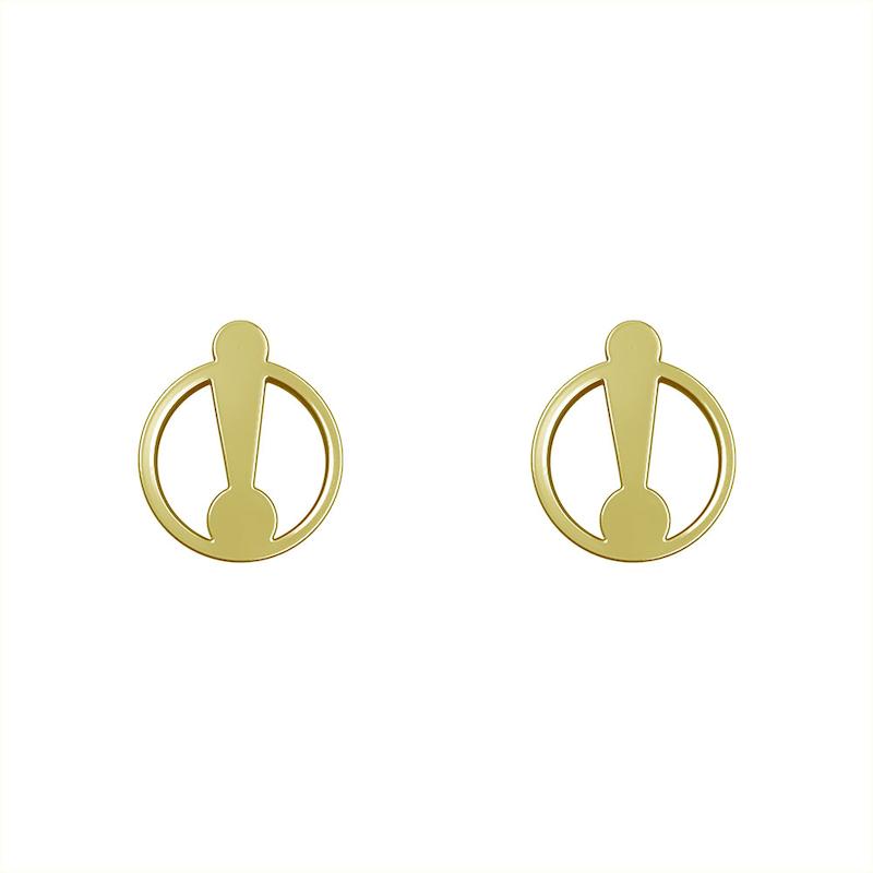 گوشواره طلا مدل دایره کد GA10057