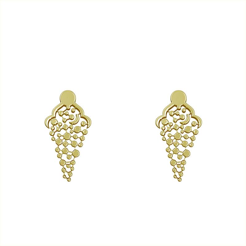گوشواره طلا مدل هندسی کد GA10062