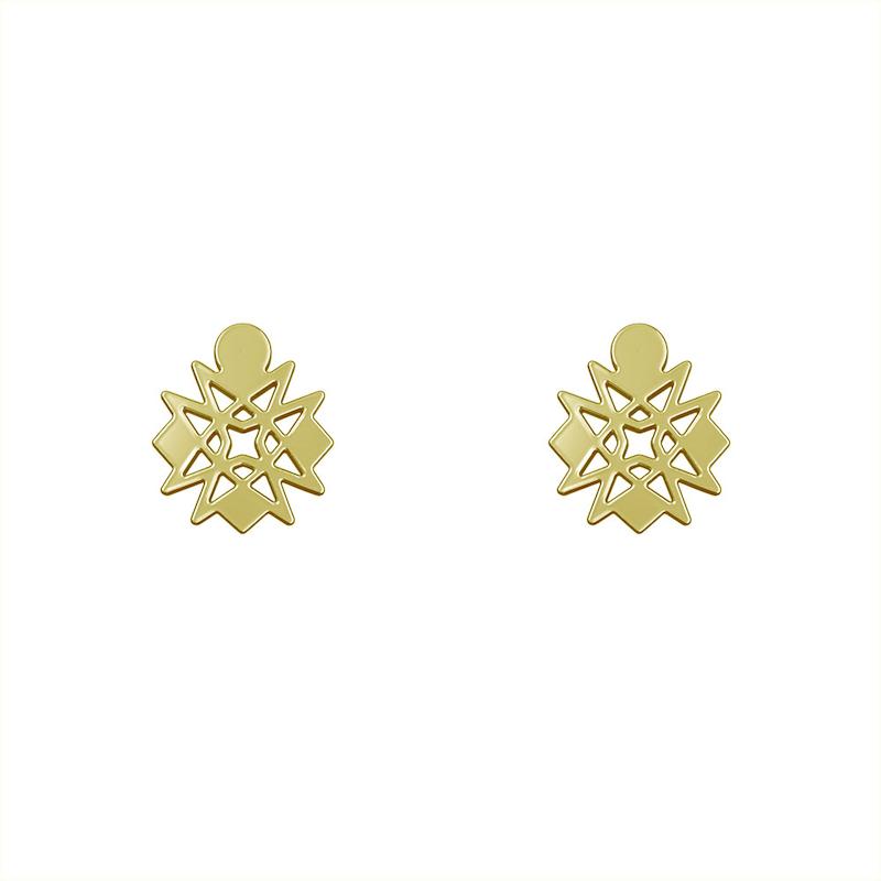 گوشواره طلا مدل هندسی کد GA10067