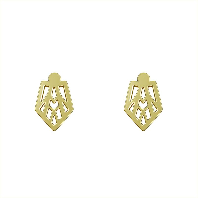 گوشواره طلا مدل هندسی کد GA10075