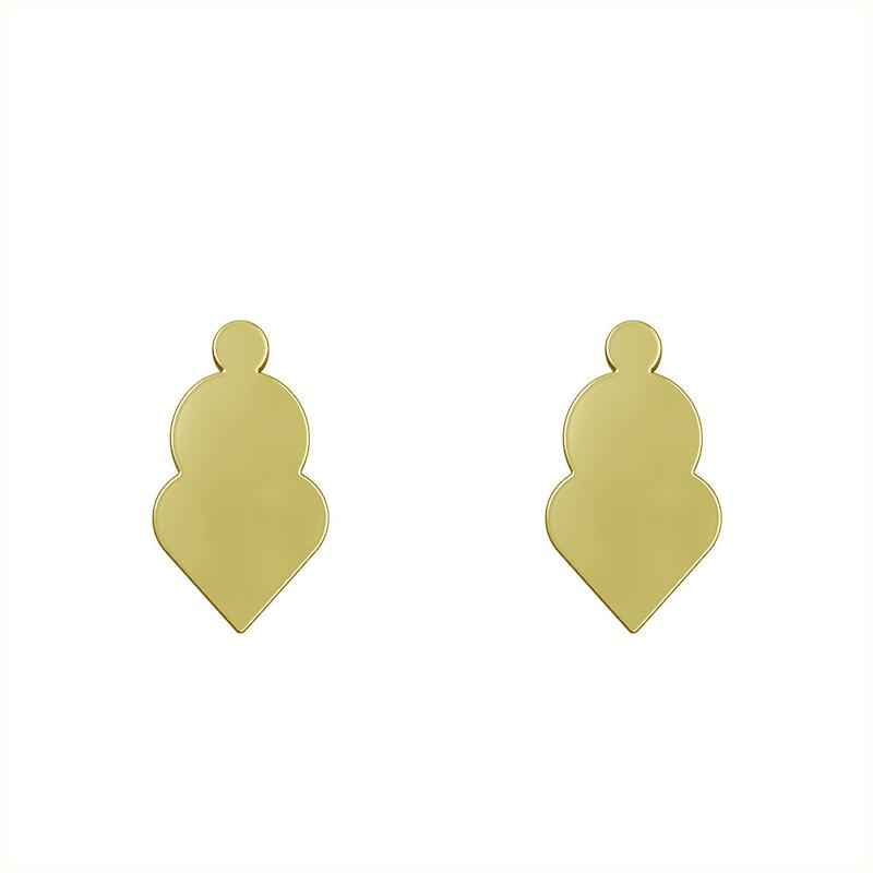گوشواره طلا مدل هندسی کد GA10109