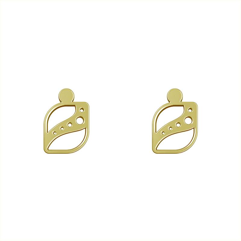 گوشواره طلا مدل هندسی کد GA10114