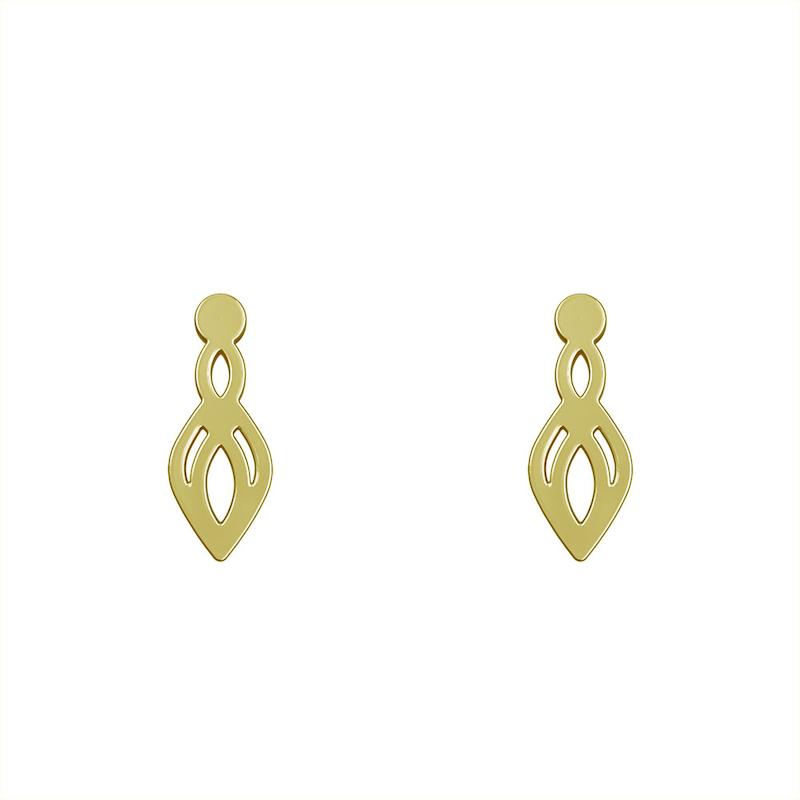 گوشواره طلا مدل هندسی کد GA10119