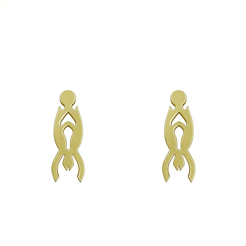 گوشواره طلا مدل هندسی کد GA10179