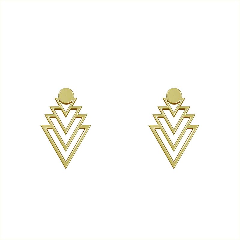 گوشواره طلا مدل مثلث کد GA10211