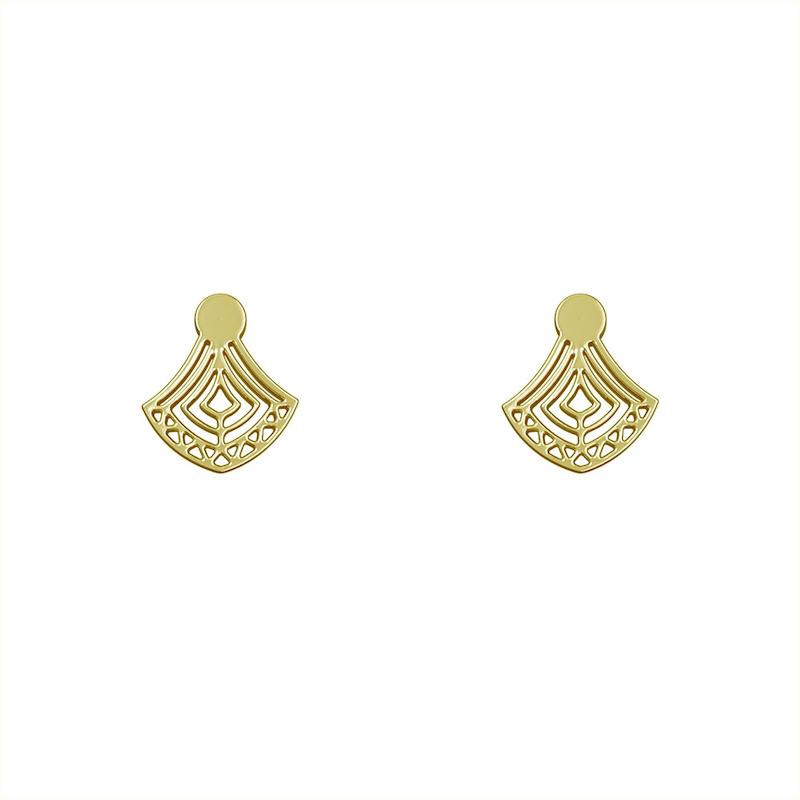 گوشواره طلا مدل هندسی کد GA10246