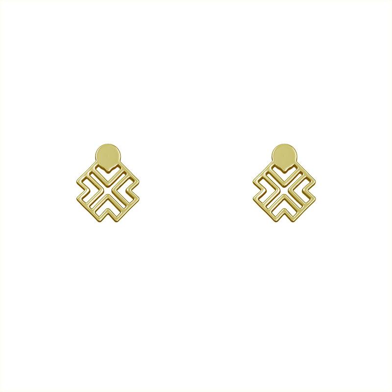 گوشواره طلا مدل هندسی کد GA10261