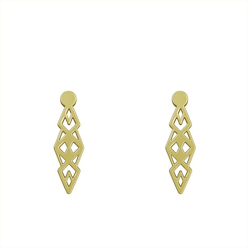 گوشواره طلا مدل هندسی کد GA10275