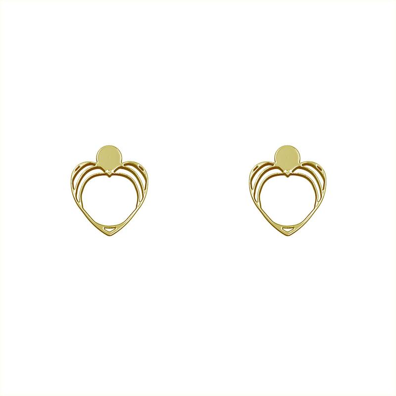 گوشواره طلا مدل قلب کد GA10298