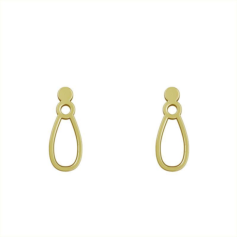 گوشواره طلا مدل حلقه کد GA10314