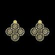 گوشواره طلا مدل هندسی کد GA10346