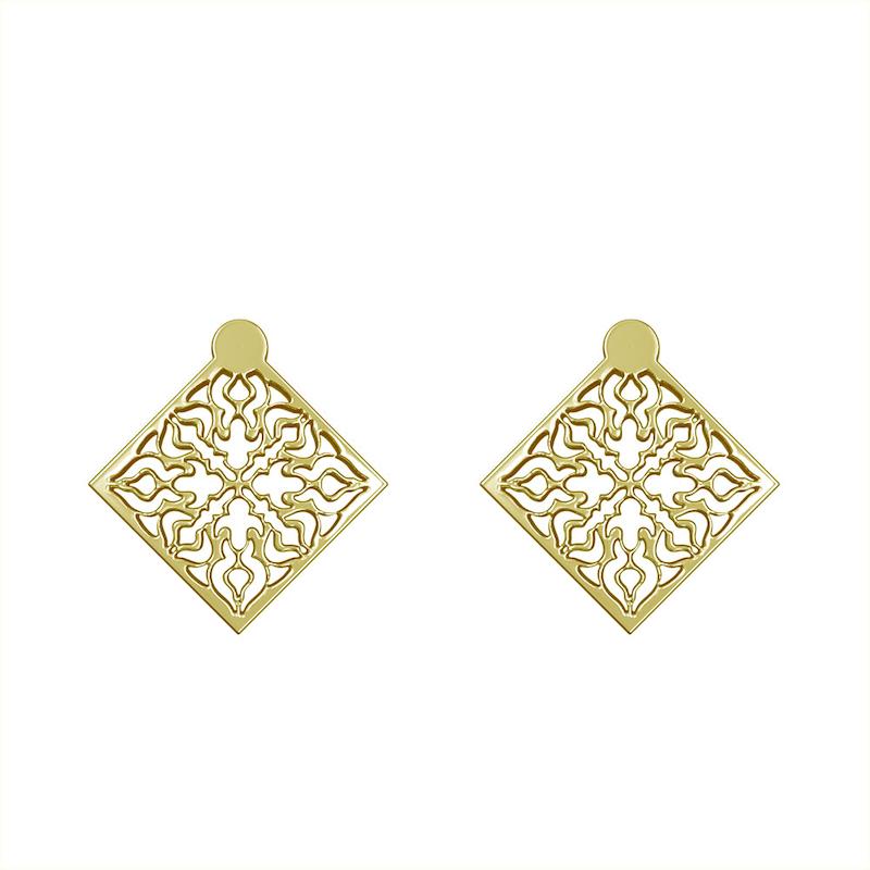 گوشواره طلا مدل اسلیمی کد GA10362