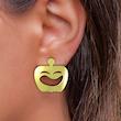 گوشواره طلا مدل کدو هاللوین کد GA10400