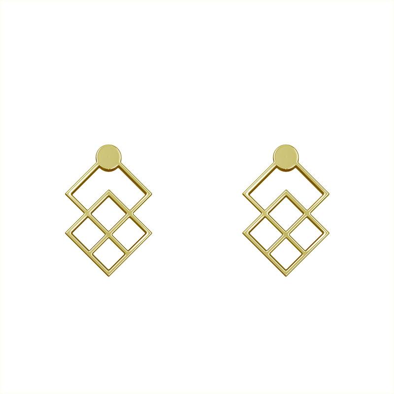 گوشواره طلا مدل هندسی کد GA10407