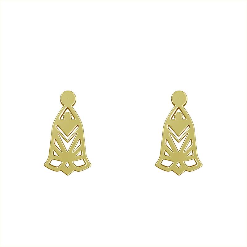 گوشواره طلا مدل هندسی کد GA10429