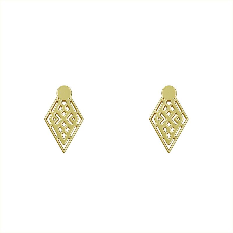 گوشواره طلا مدل هندسی کد GA10430