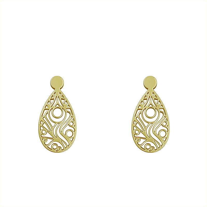 گوشواره طلا مدل اشک کد GA10433