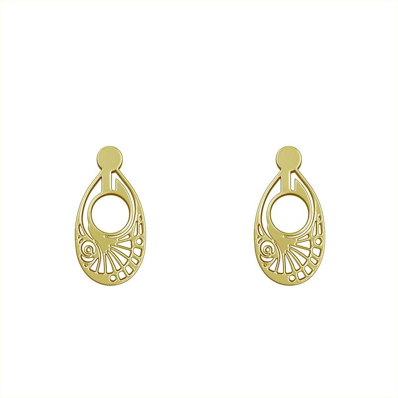 گوشواره طلا مدل هندسی کد GA10439
